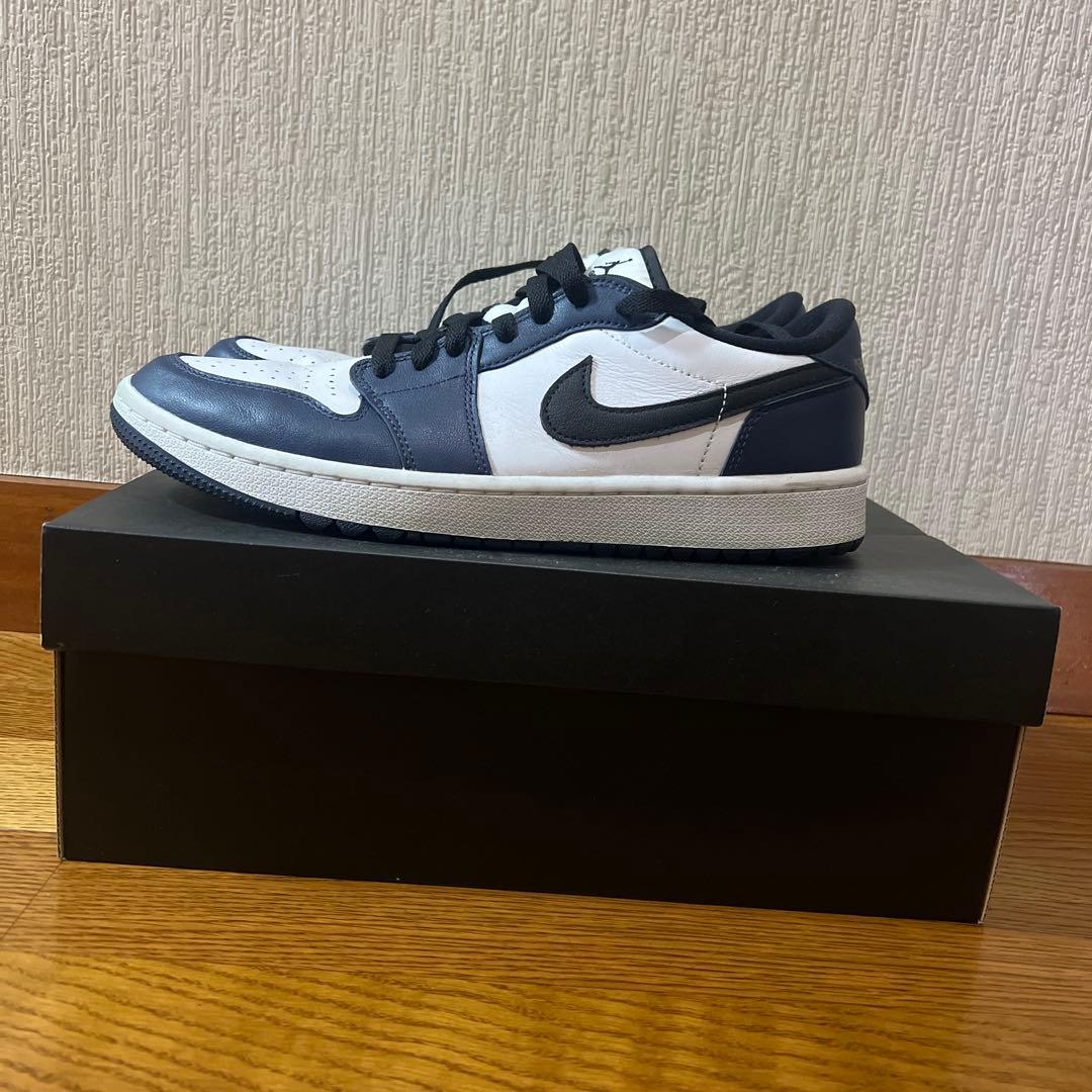 Nike Air Jordan 1 Low ホワイト ネイビー ゴルフシューズ