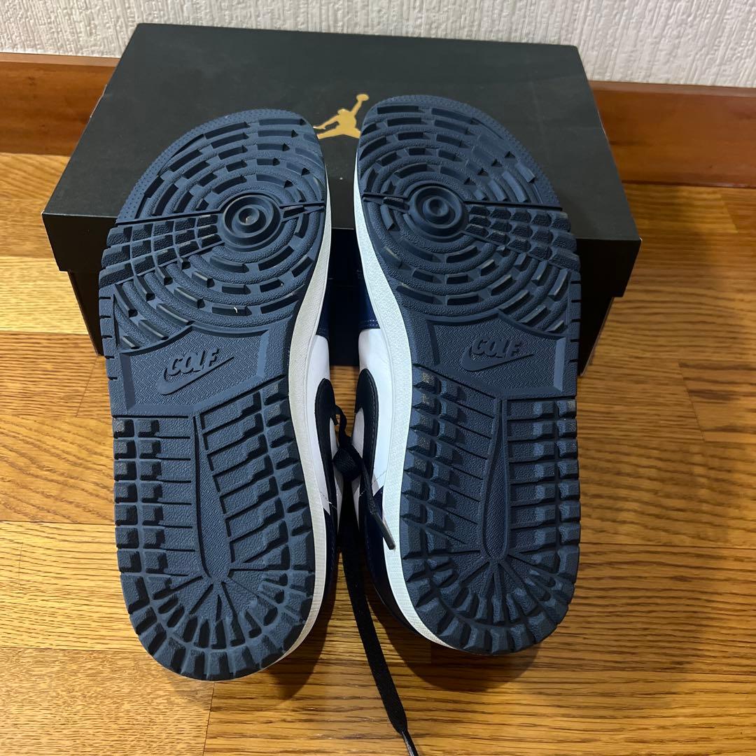 Nike Air Jordan 1 Low ホワイト ネイビー ゴルフシューズ