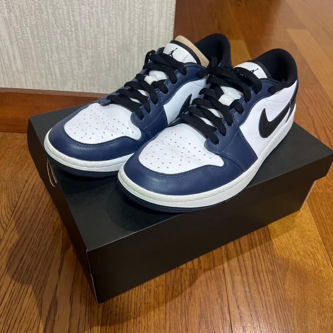 Nike Air Jordan 1 Low ホワイト ネイビー ゴルフシューズ