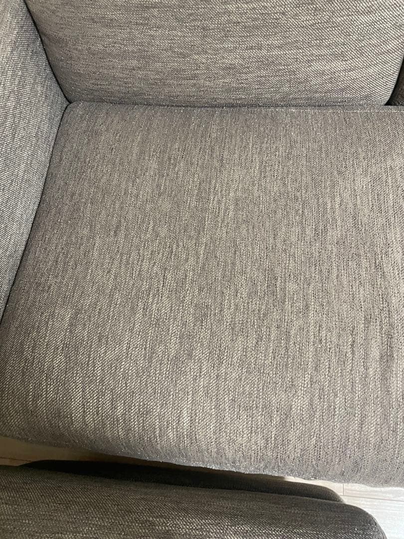 ニトリ カウチソファ 3人掛け ブラウン ファブリック