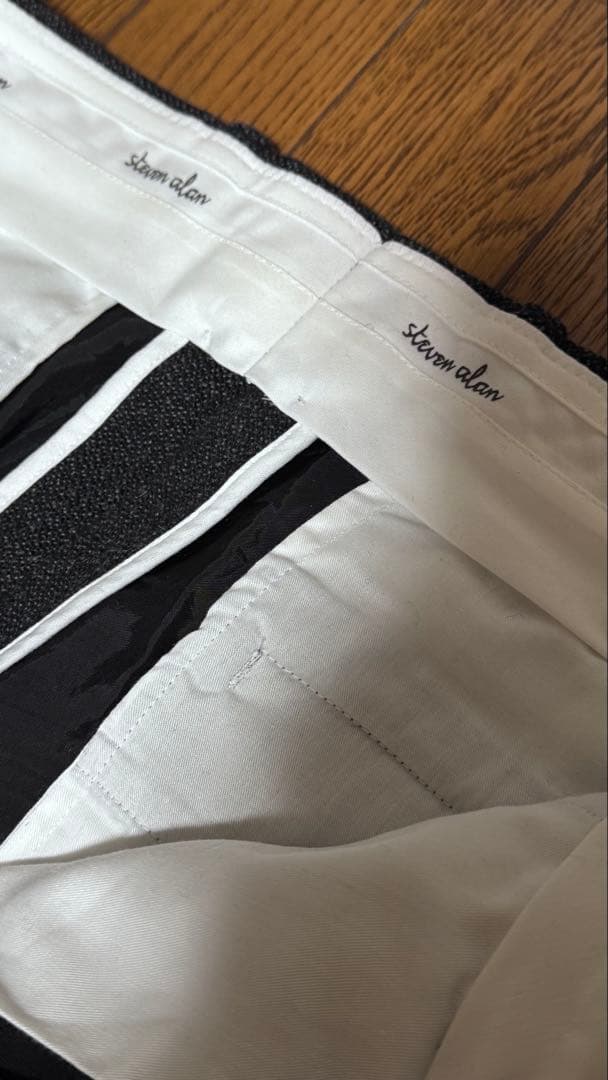 Steven Alan クッキークロス インシープリーツ ドレス トラウザーズ