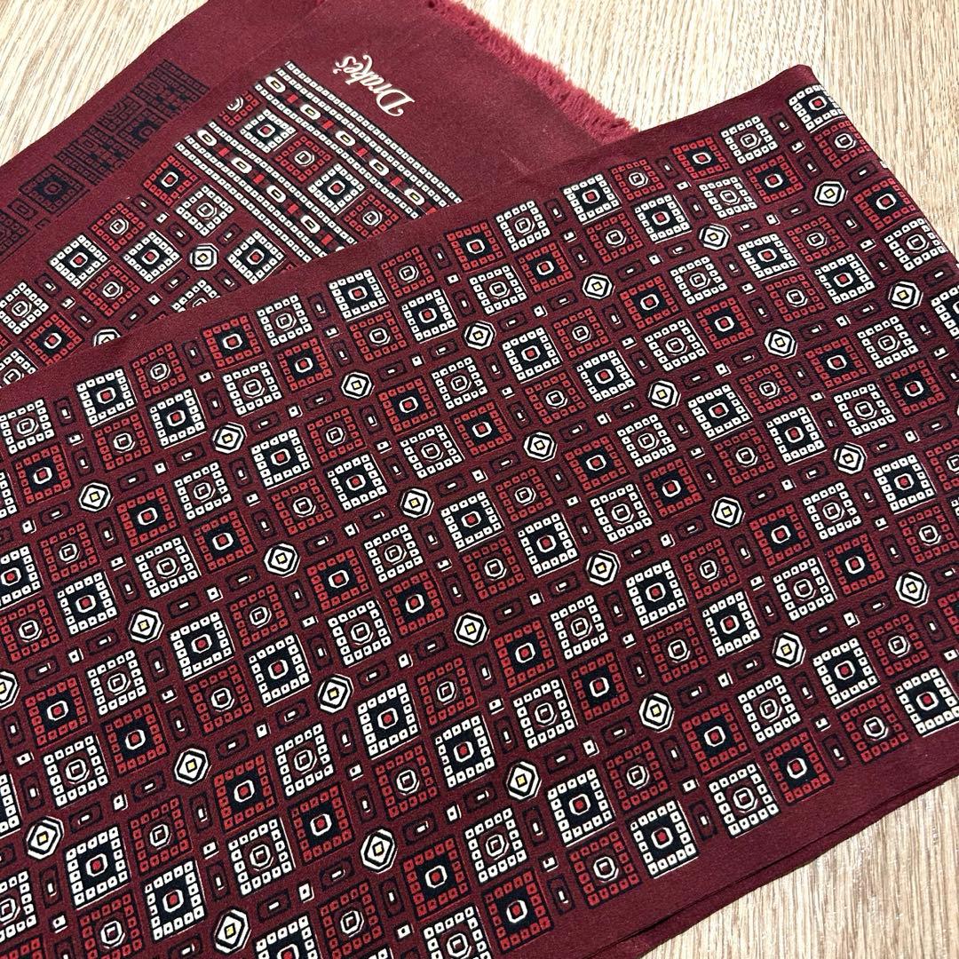 【美品】Drake's シルクストール