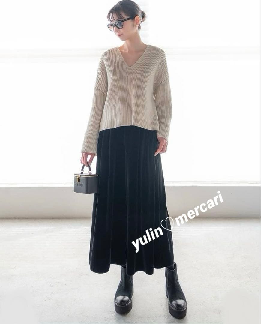 2025年♡美品♡DAISY LIN\"キューティーヒップベロアパンツⅡ\"(黒)