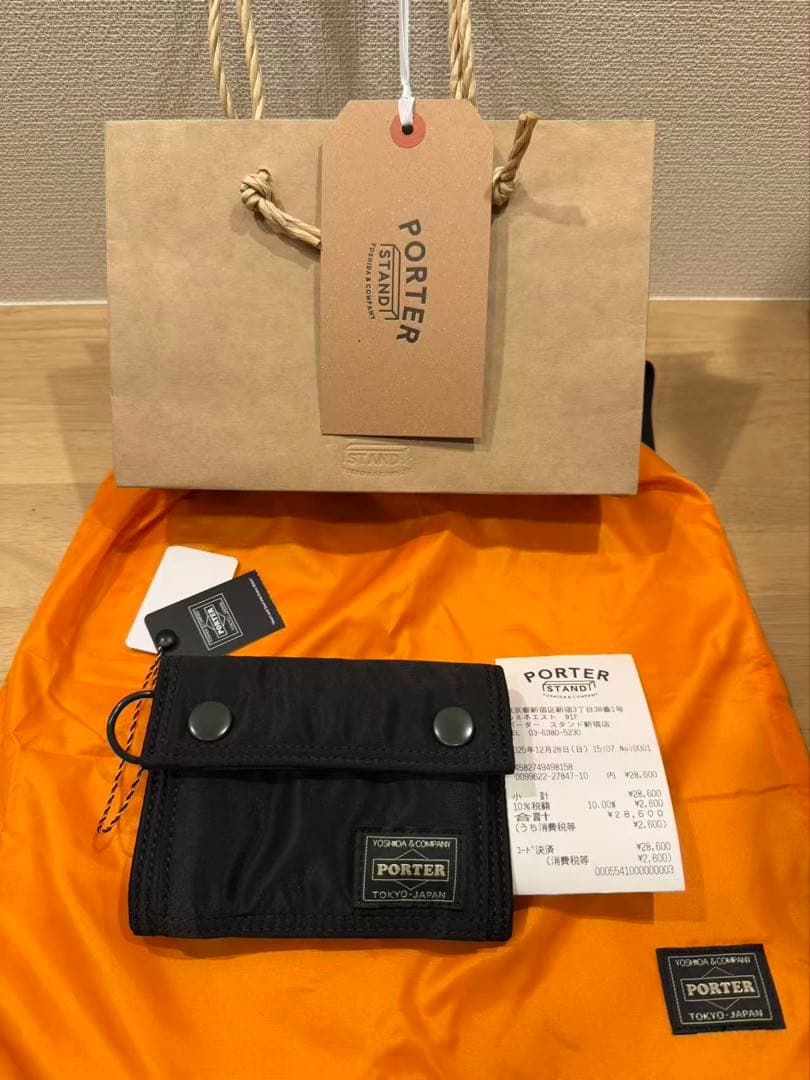 PORTER/タンカー/財布/吉田カバン/ウォレット/MA-1/ブラック/未使用