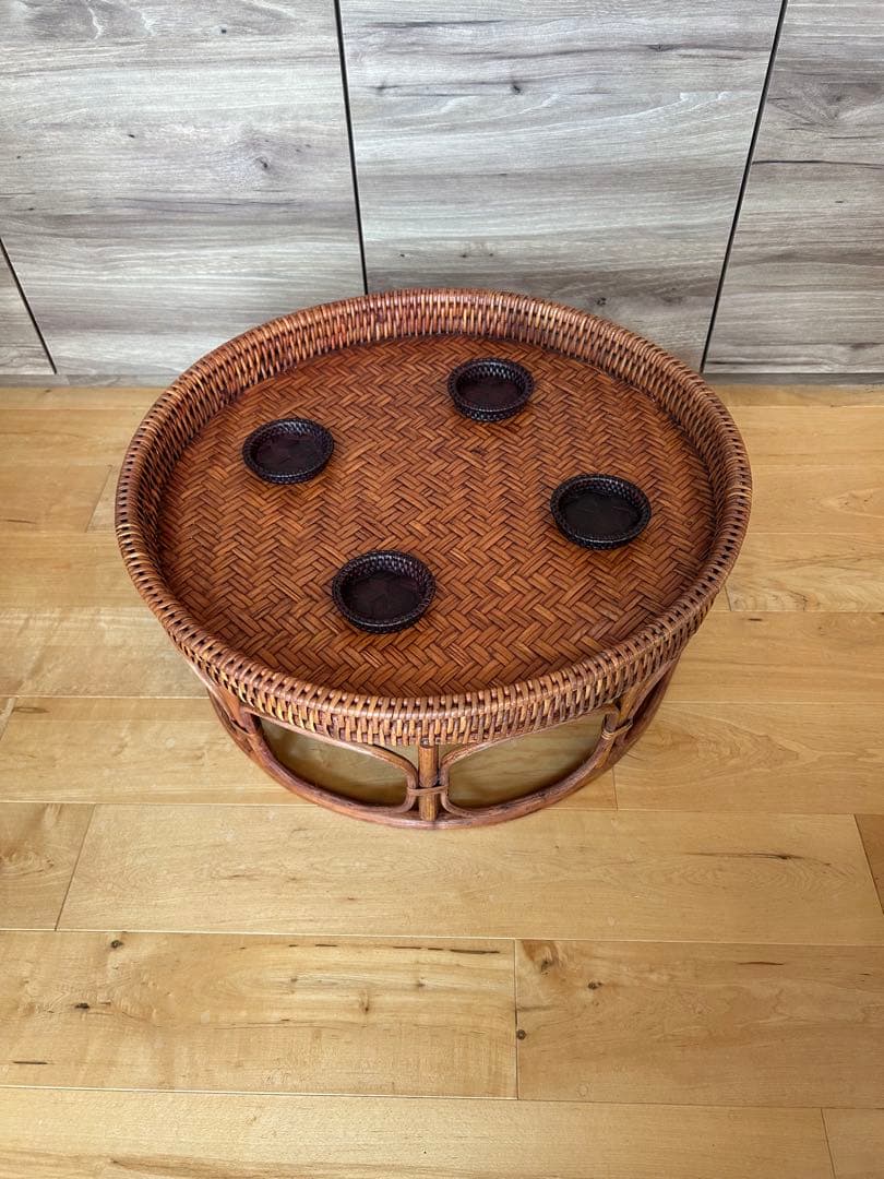 コースター追加【未使用】タイ カントークテーブル　アジアン雑貨