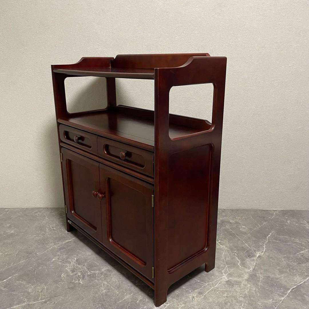 オールドカリモク　キャビネット　電話台 FAX台　花台 古家具　ヴィンテージ