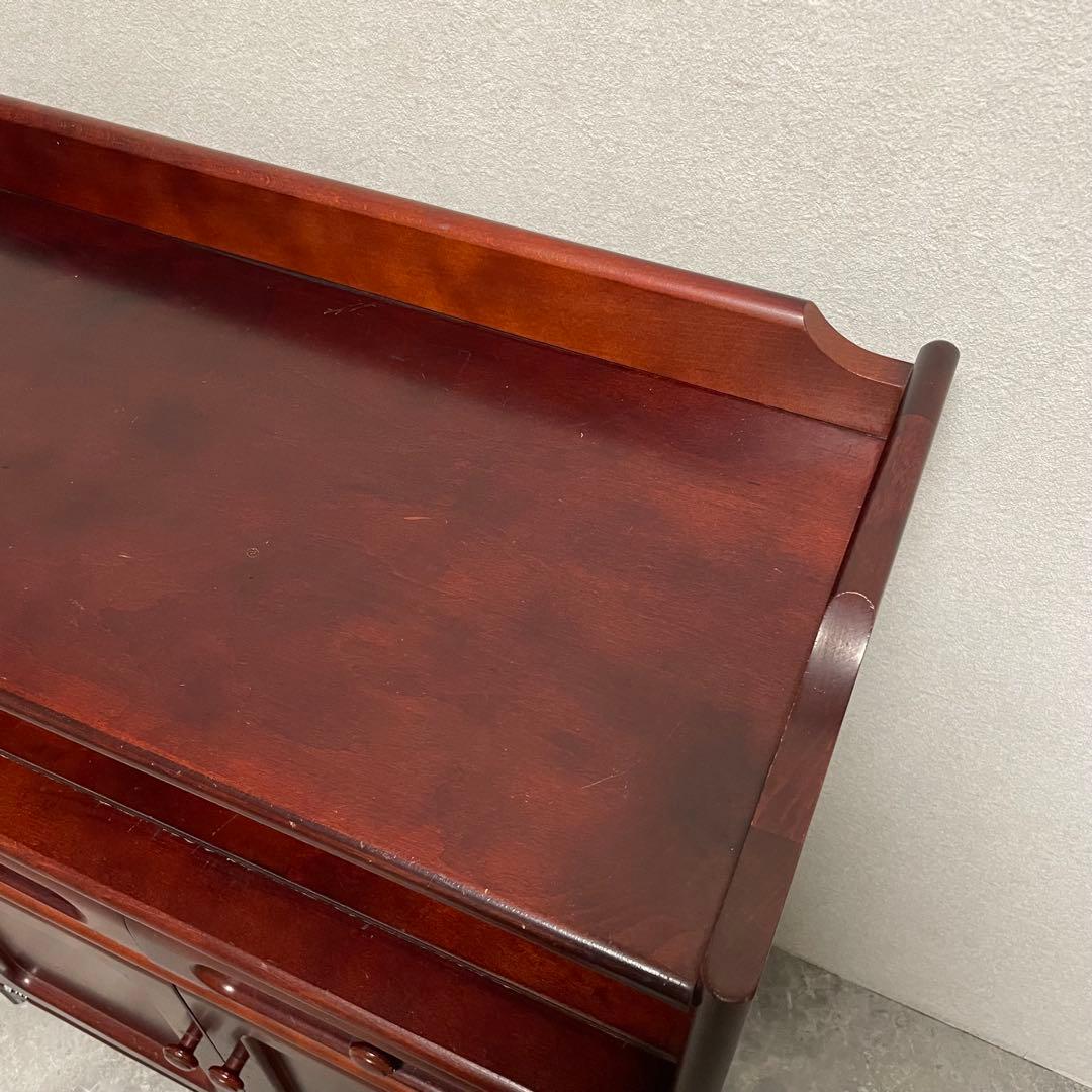 オールドカリモク　キャビネット　電話台 FAX台　花台 古家具　ヴィンテージ