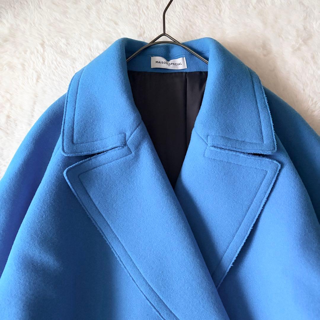 6169 美品✨ メゾンスペシャル スーパー140メルトンオーバーコート 38