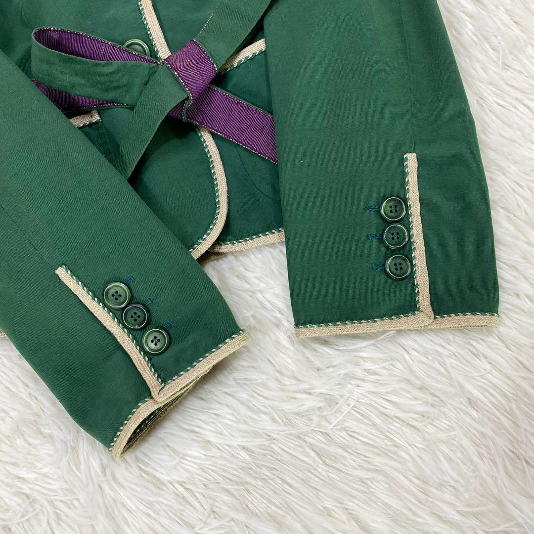 『MOSCHINO』モスキーノ (38) ビジュー テーラードジャケット