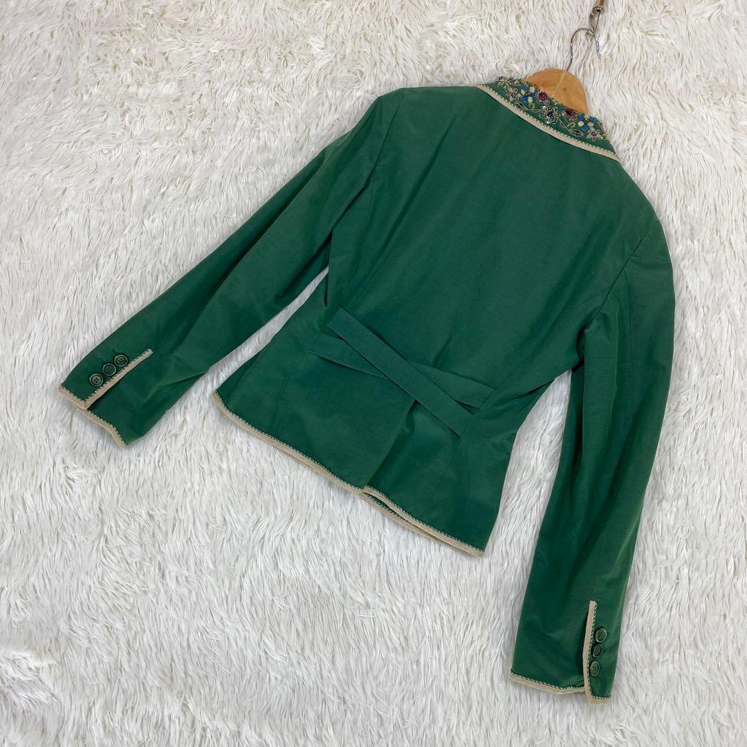 『MOSCHINO』モスキーノ (38) ビジュー テーラードジャケット