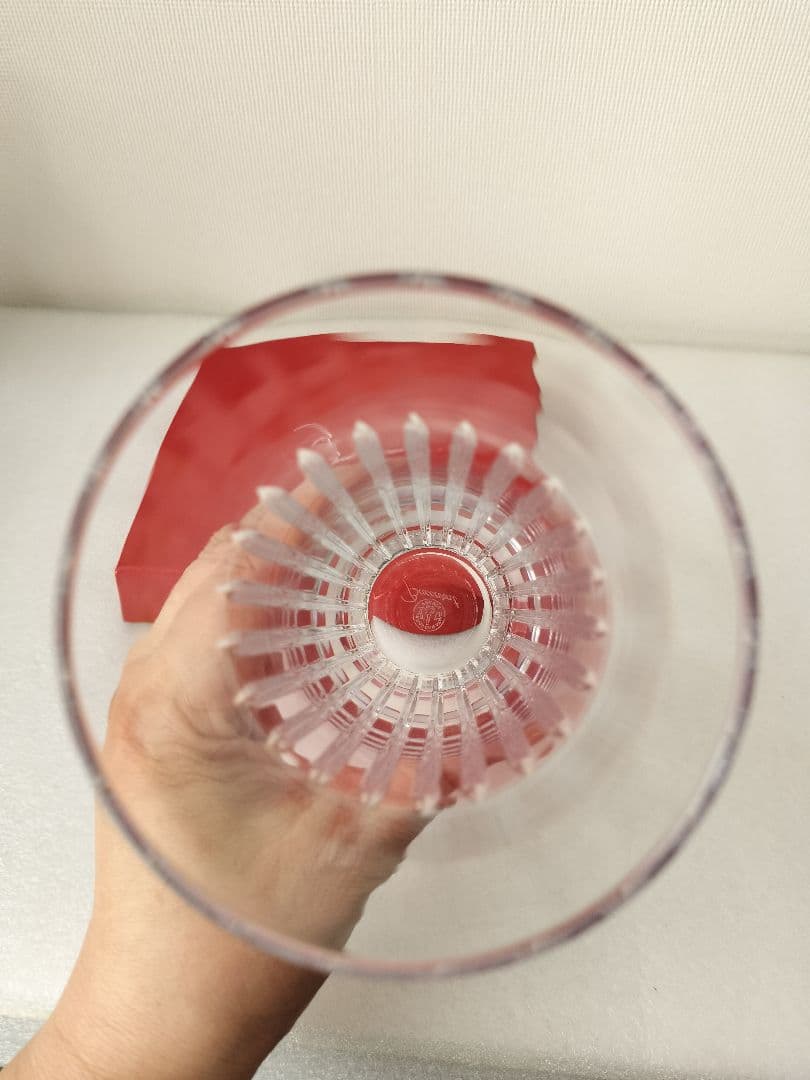 美品Baccaratバカラ花瓶フローラ ベース 花器