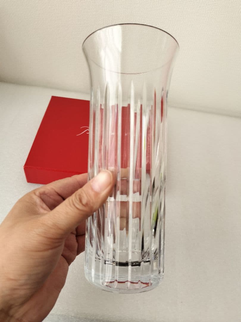 美品Baccaratバカラ花瓶フローラ ベース 花器