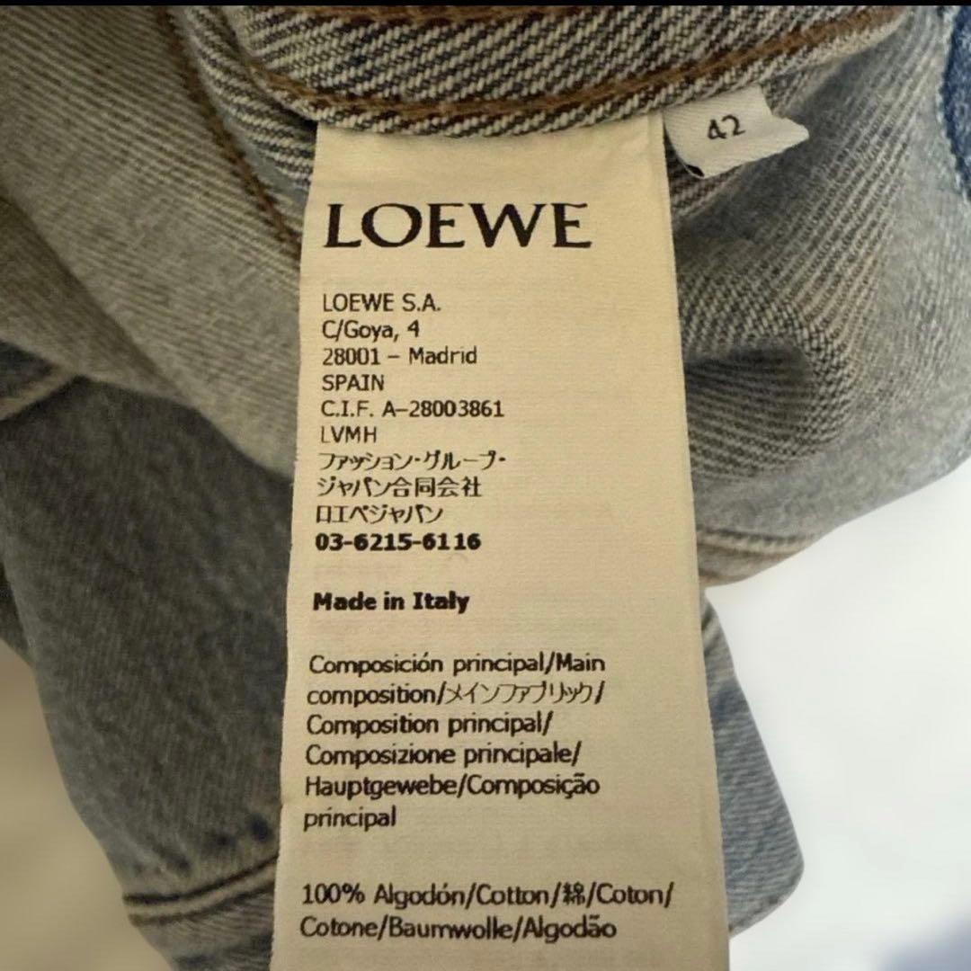 ま*ん様 LOEWE 25SS アナグラム デニムジャケット