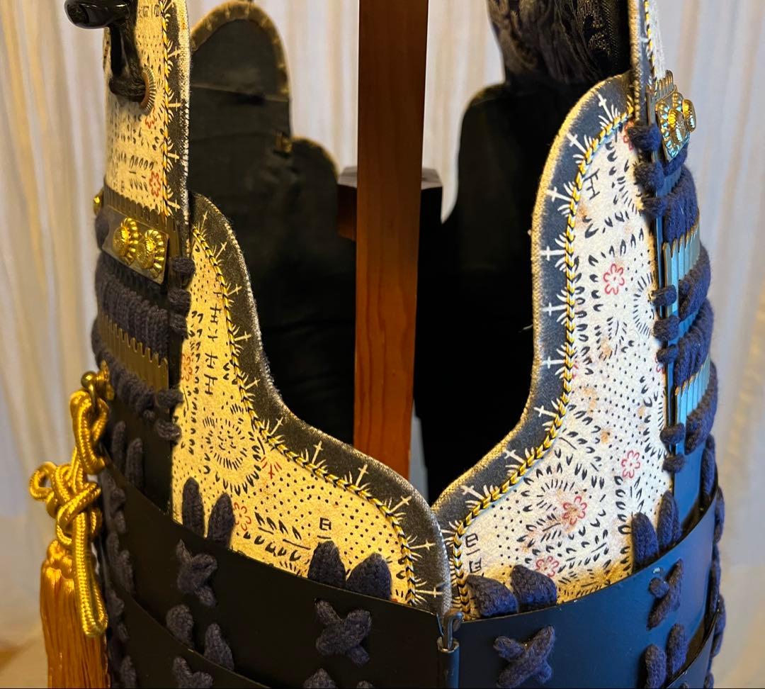 【hiro】日本甲冑 等身大 ◎胴鎧◎ 【掛紺糸威　黒胴当世具足】