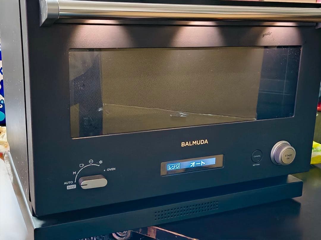 【ジャンク品】BALMUDA K04A-BK オーブンレンジ箱付き