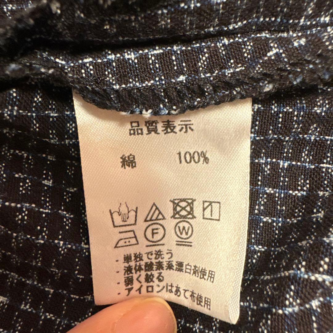 j*s様 儀右衛門　新品　五分丈袖　ワンピース　前ボタン