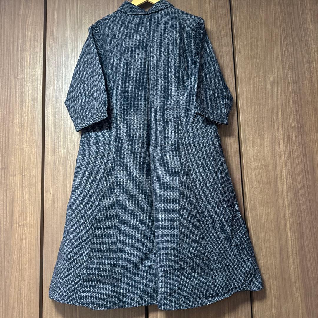 j*s様 儀右衛門　新品　五分丈袖　ワンピース　前ボタン