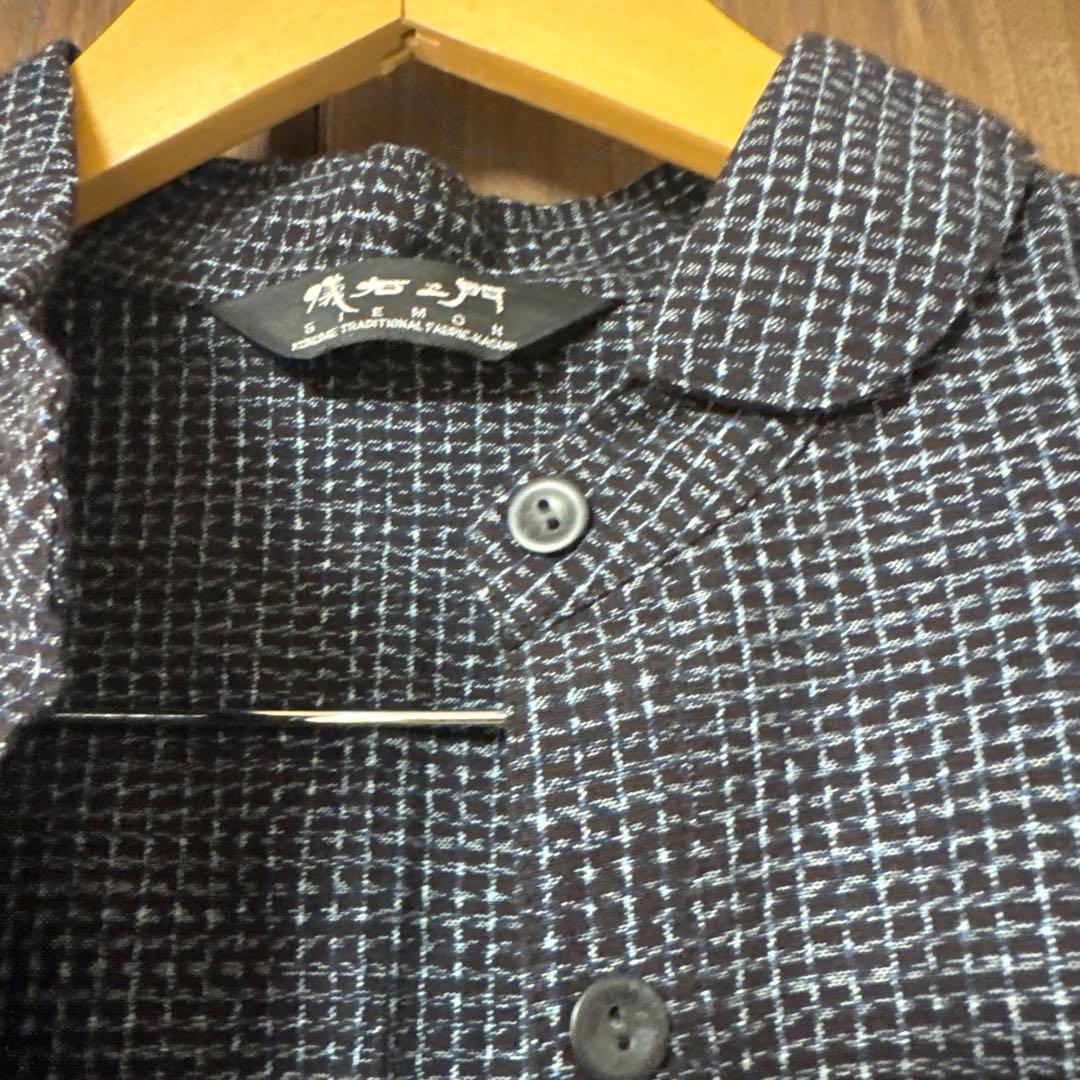 j*s様 儀右衛門　新品　五分丈袖　ワンピース　前ボタン