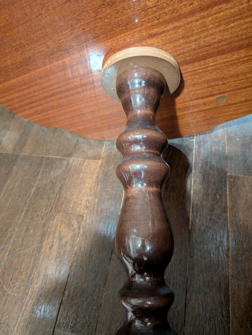 花模様八角形木製テーブル✶ITALY✶