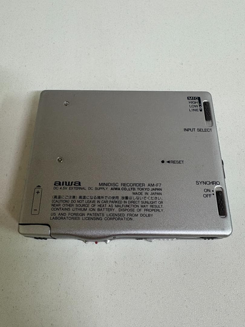 aiwa AM-F7 ポータブルMDプレーヤー レトロ家電