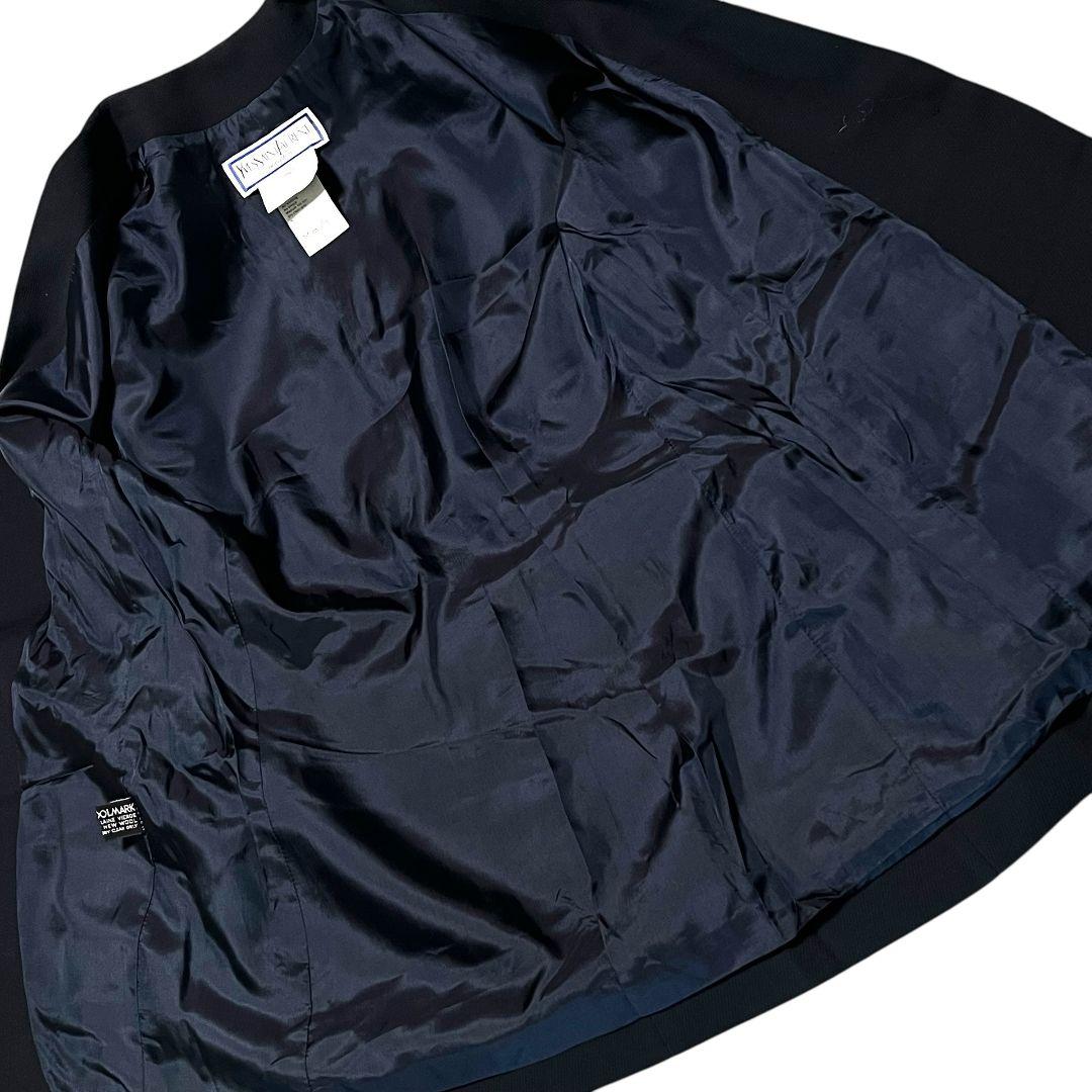 【フランス製】【36】YVES SAINT LAUREN ノーカラージャケット