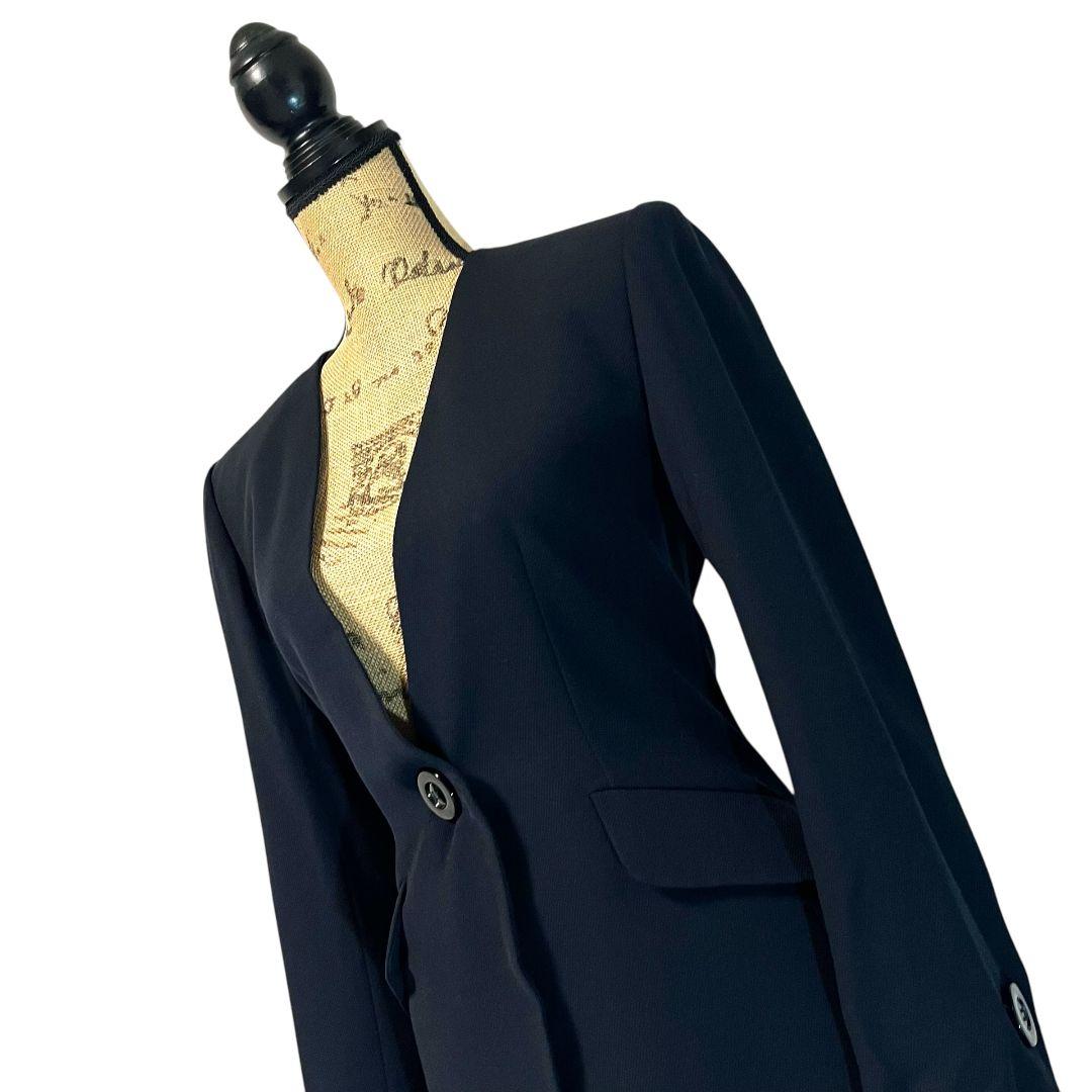 【フランス製】【36】YVES SAINT LAUREN ノーカラージャケット