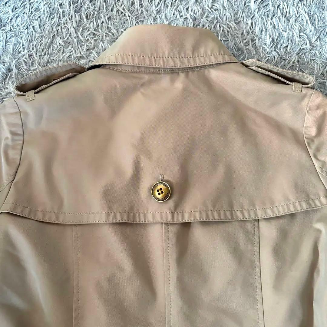 【サイズ36】BURBERRYバーバリー トレンチコート ノバチェック 金ボタン