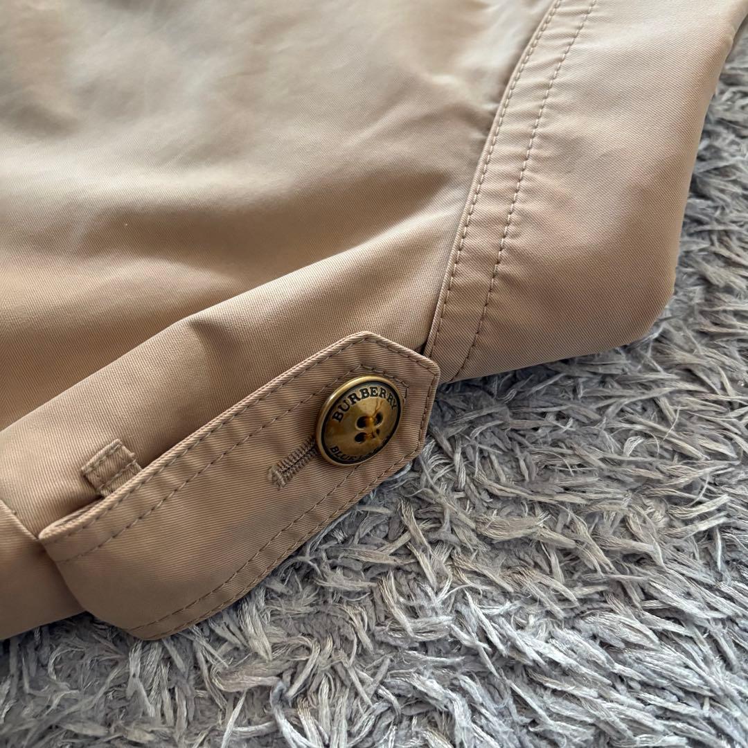 【サイズ36】BURBERRYバーバリー トレンチコート ノバチェック 金ボタン