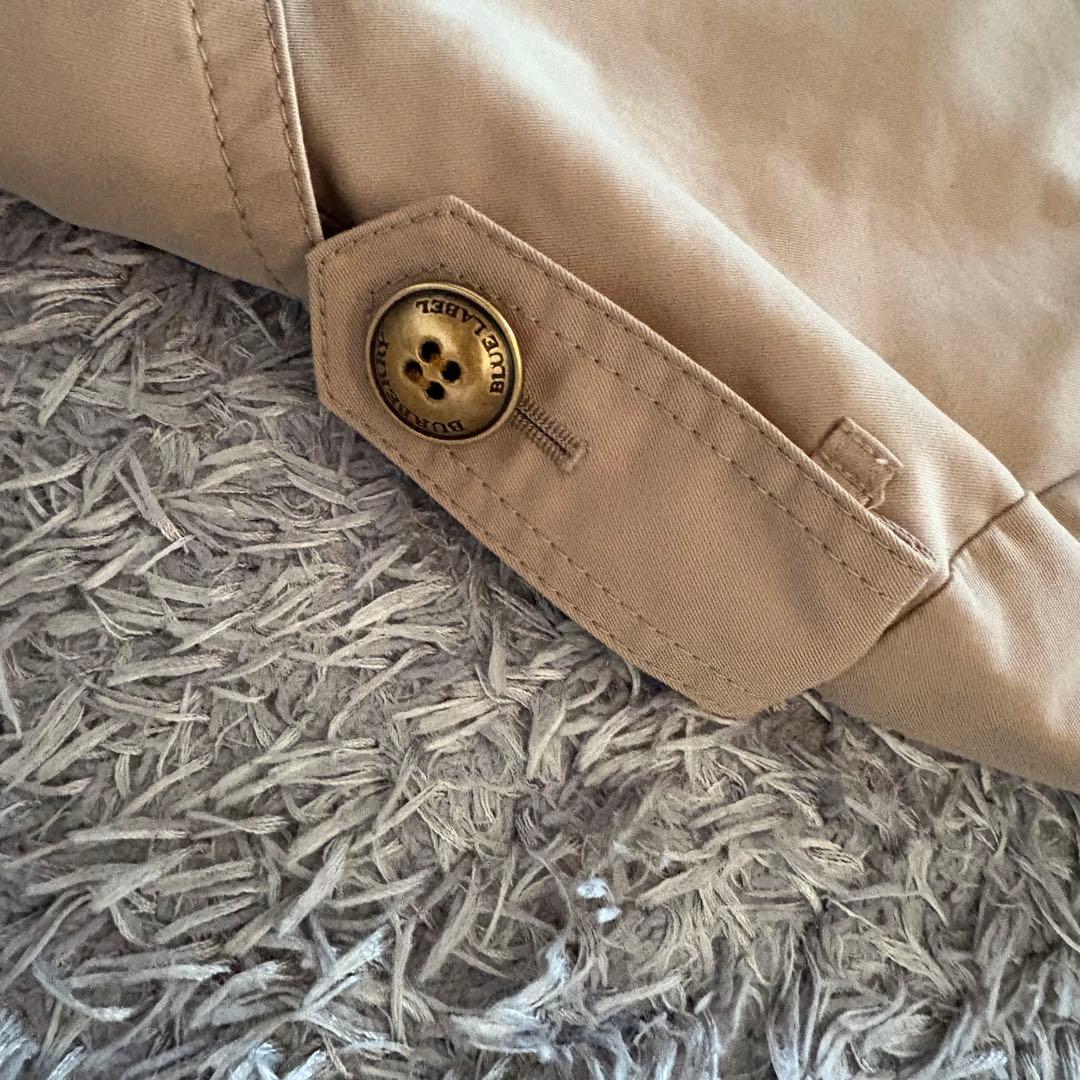 【サイズ36】BURBERRYバーバリー トレンチコート ノバチェック 金ボタン