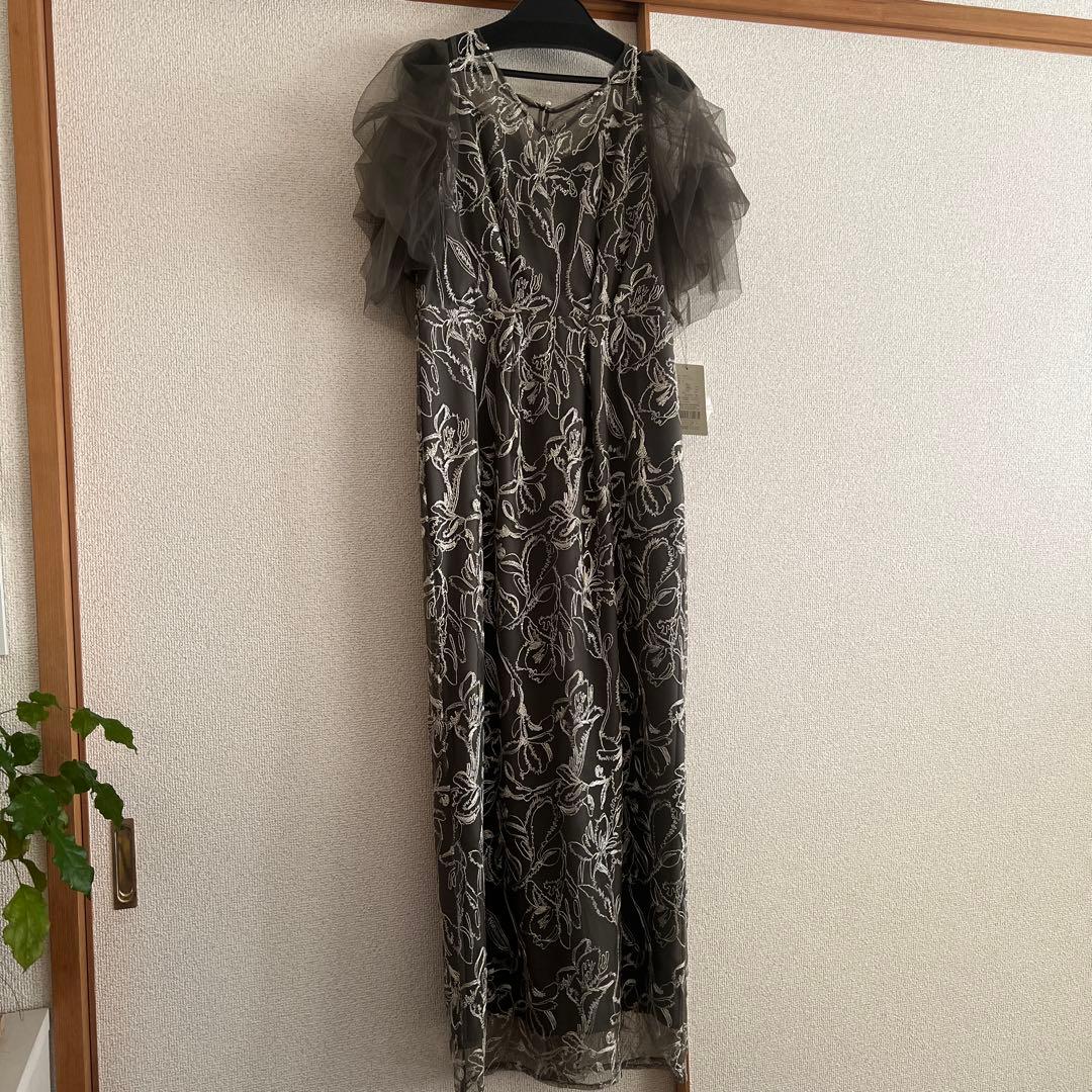 パーティドレス・ワンピース チャコールグレー Mサイズ 未使用