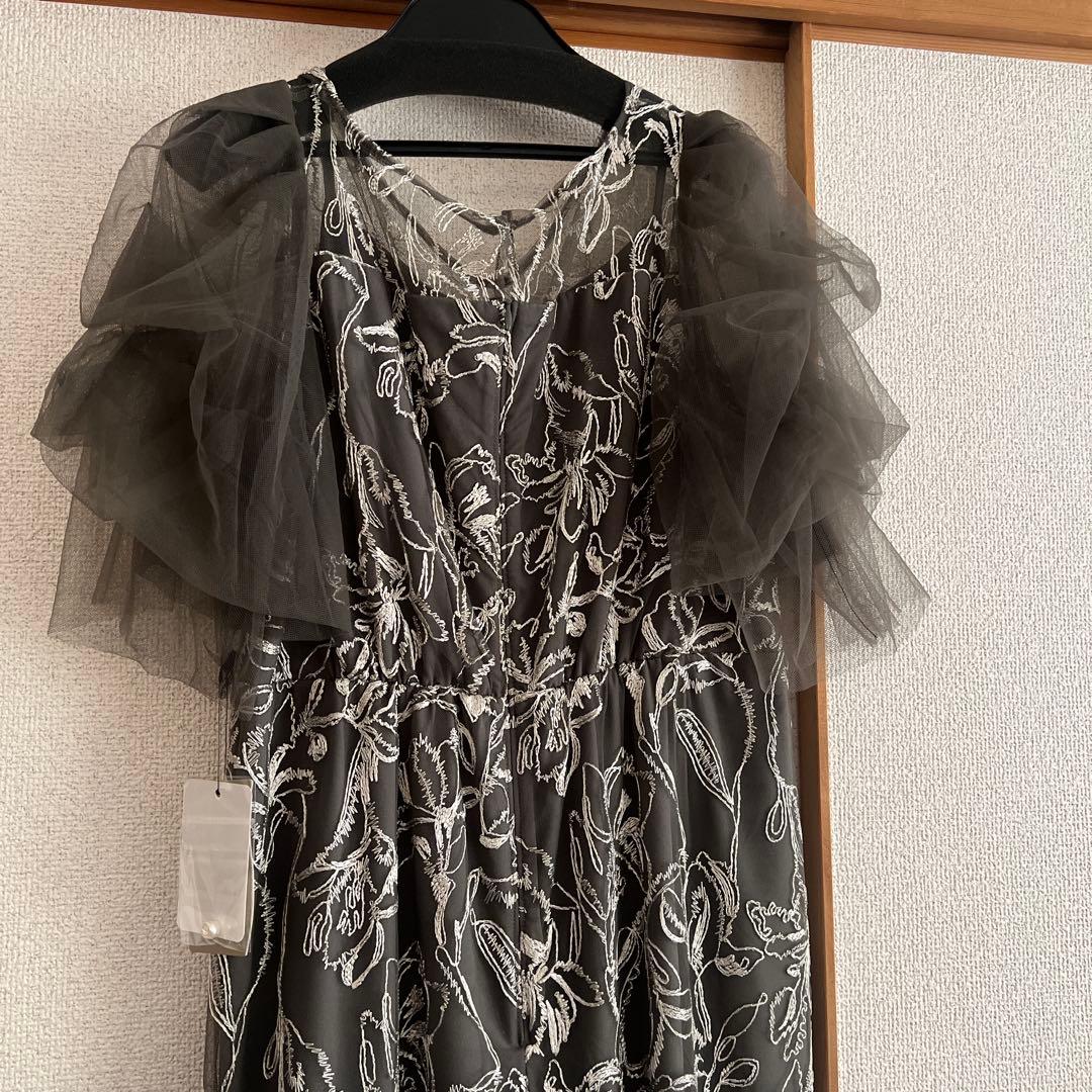 パーティドレス・ワンピース チャコールグレー Mサイズ 未使用