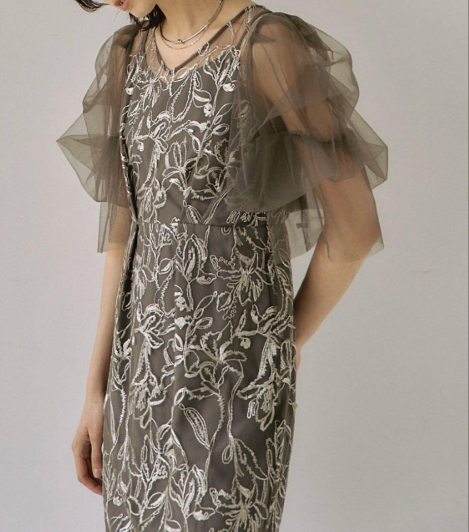 パーティドレス・ワンピース チャコールグレー Mサイズ 未使用