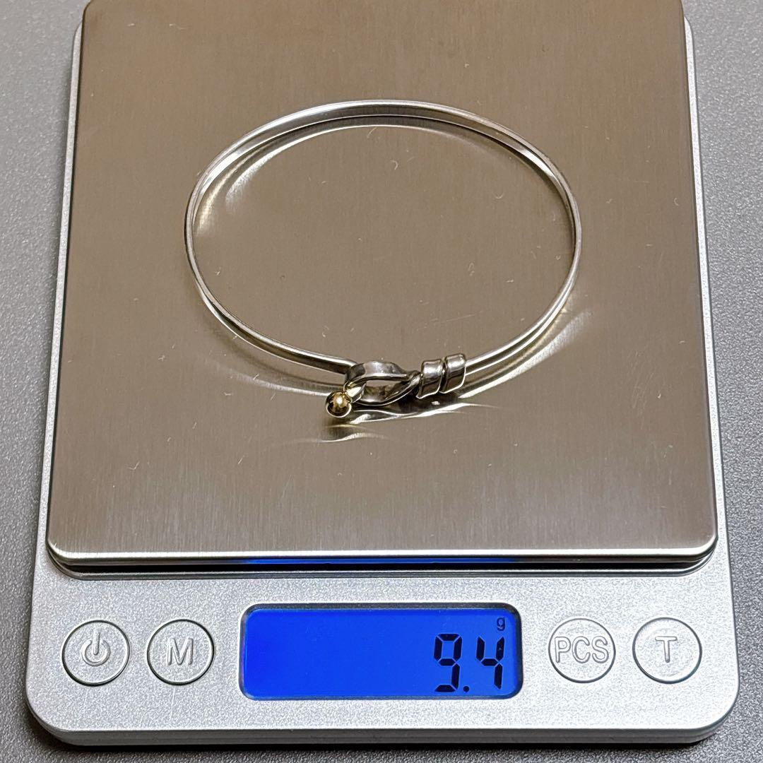 【美品】ティファニー フックアンドアイ バングル ブレスレット 925/750