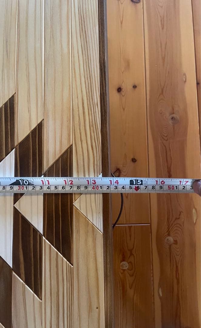 木製オルテガ柄　ローテーブル