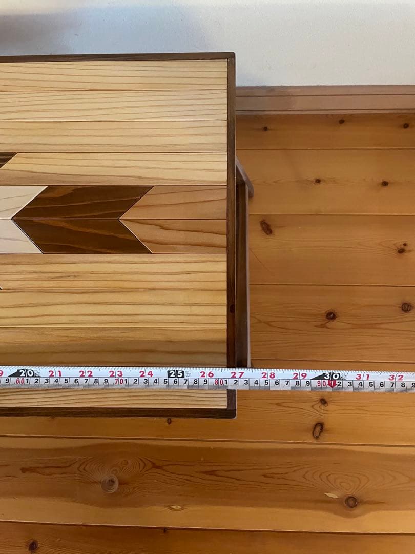 木製オルテガ柄　ローテーブル