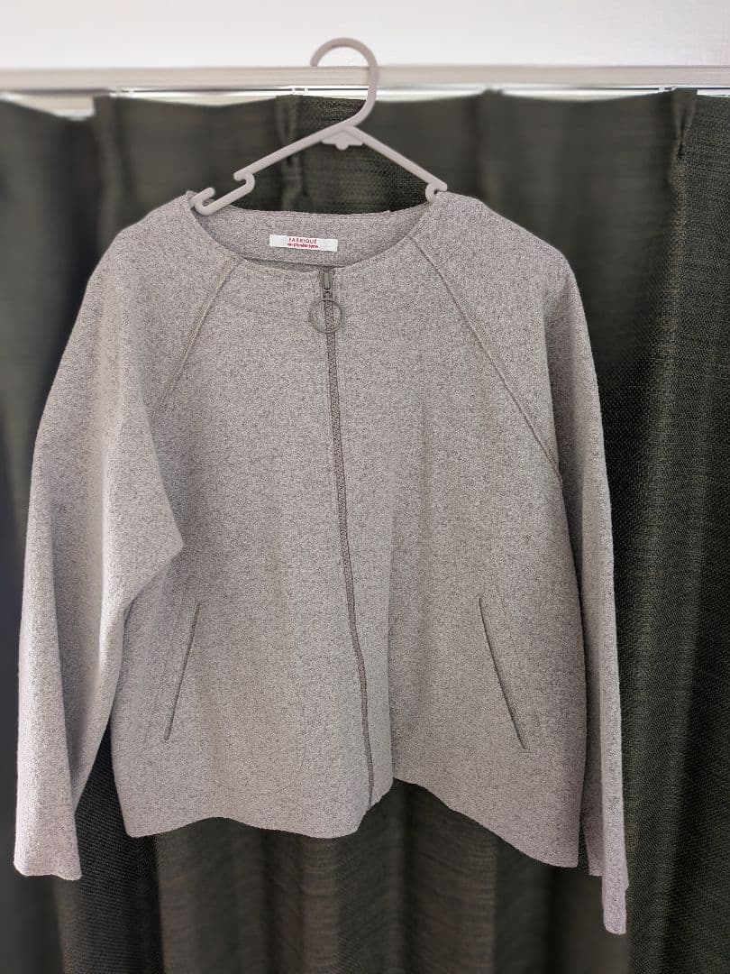 ち*ん様 FABRIQUE (ファブリケ)ノーカラージャケット 38