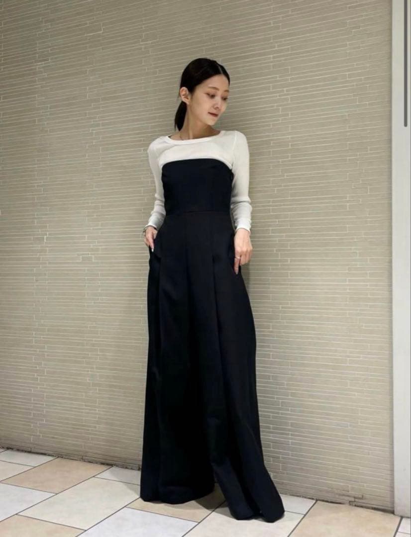 HYKEハイクSTRECH STRAPLESS JUMPSUIT サイズ1