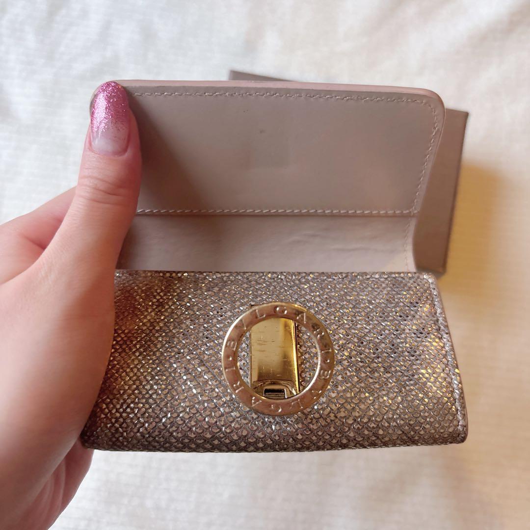 ブルガリ　希少　美品　キーケース