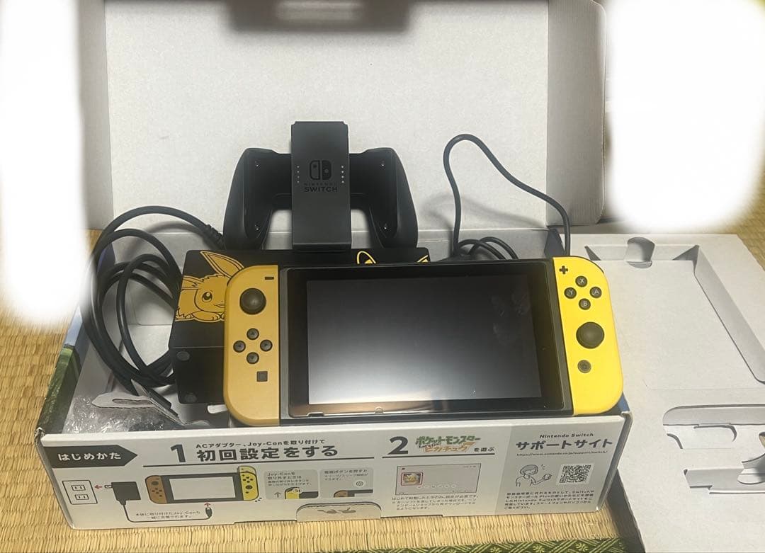 美品 Let's goピカチュウ 限定 Switch 本体 ミュウ入り