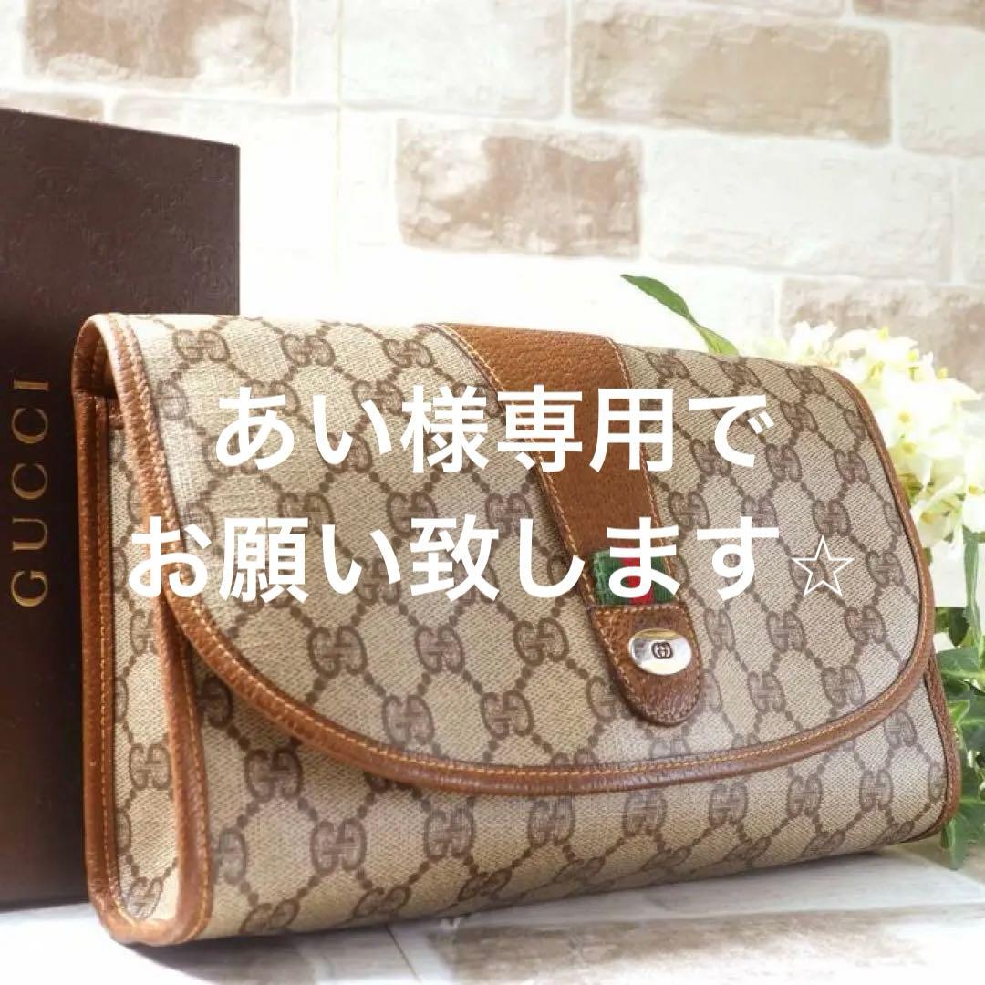 美品❤️ GUCCI オールドグッチ　クラッチバッグ　シェリーライン