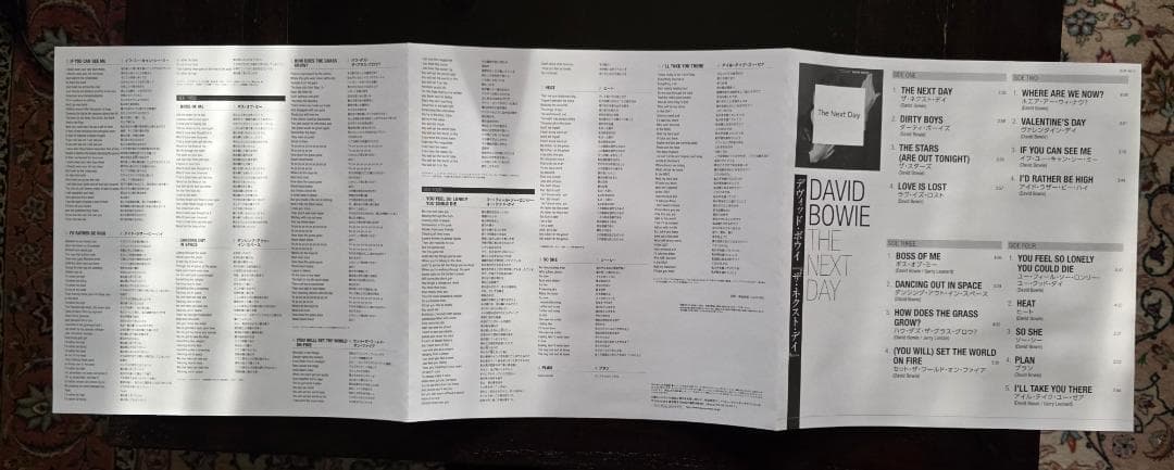 や*ん様 美品 デヴィッドボウイ 「The Next Day」 カラー２枚組LP