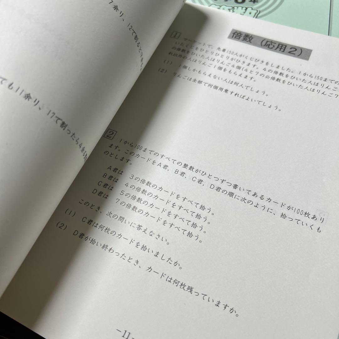 ⑲あ　SAPIX サピックス　sapix 6年　算数　ディリーサピックス　1年分