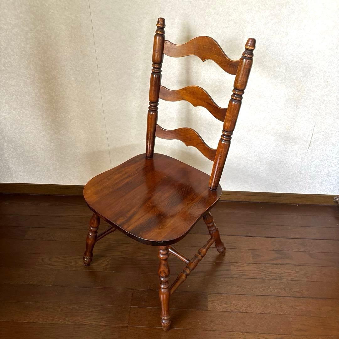 【良品】アンティーク ラダーバックチェア ダイニングチェア