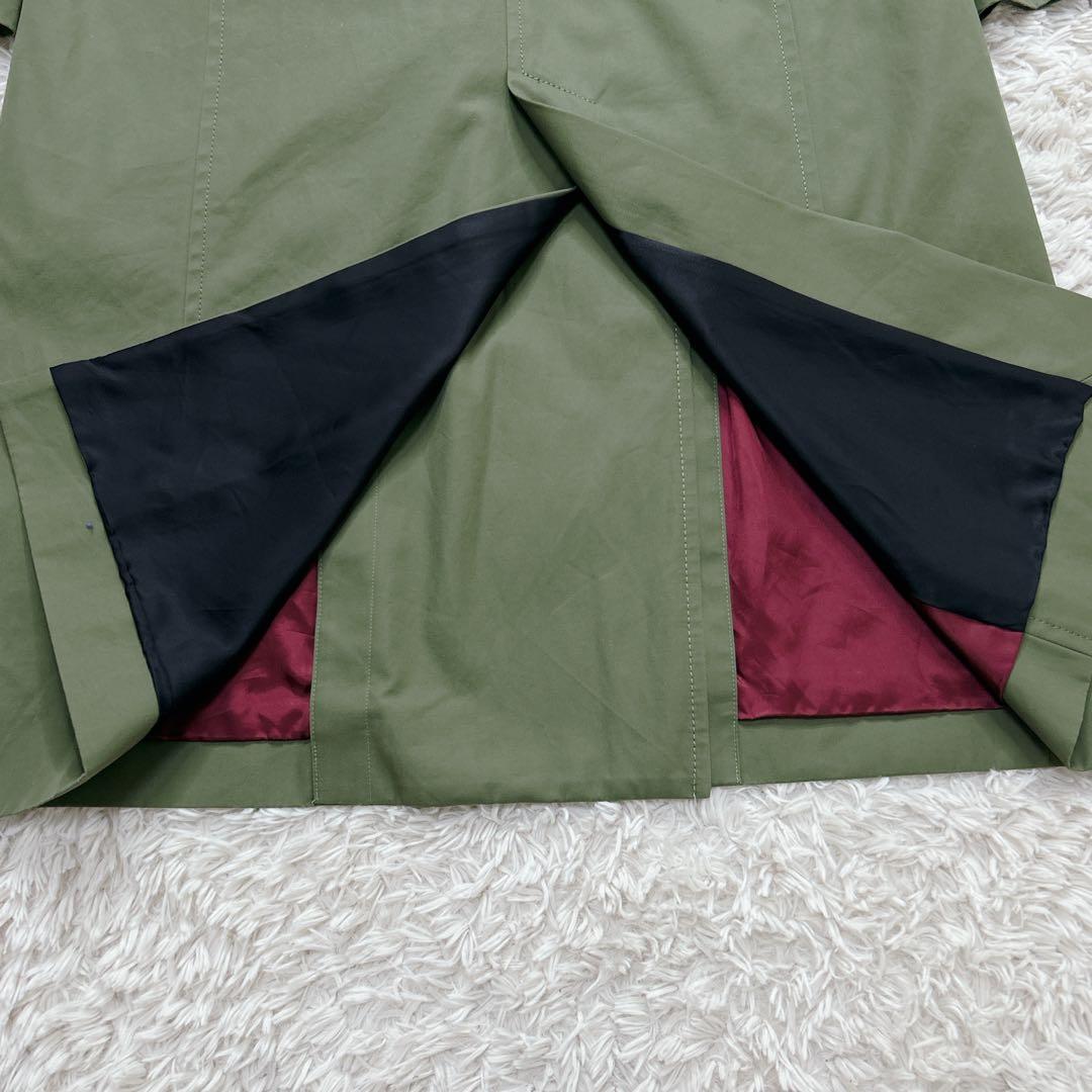 【極美品】ポールスミス 現行 トレンチコート ダブル マキシ丈 カーキ XL