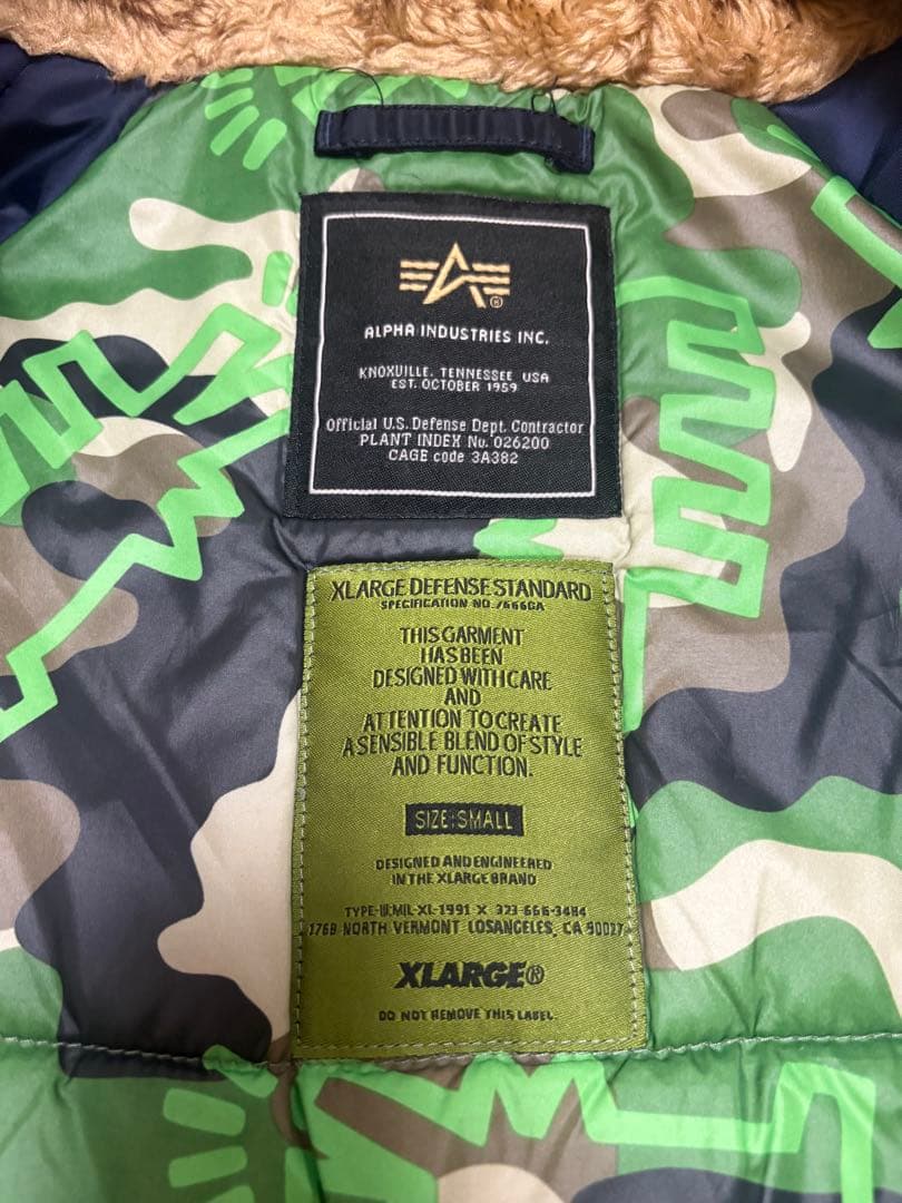 N3B ALPHA × XLARGE × キースヘリングコラボJKT Sサイズ