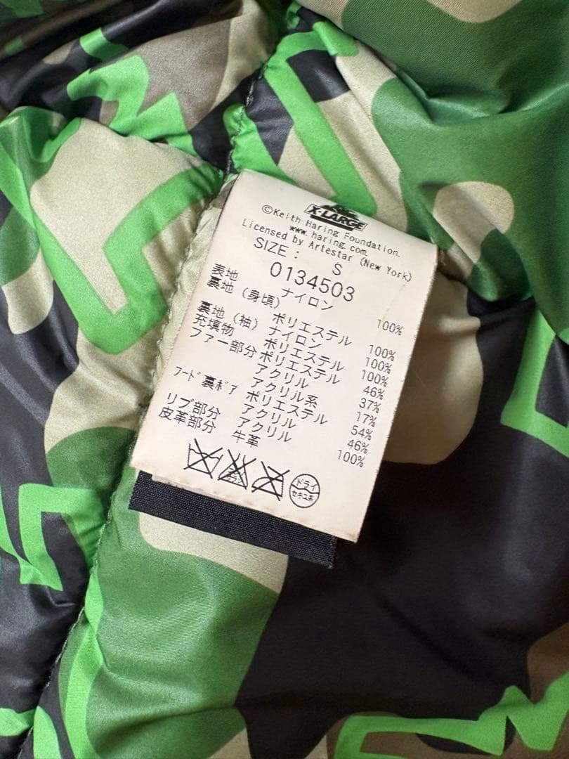 N3B ALPHA × XLARGE × キースヘリングコラボJKT Sサイズ