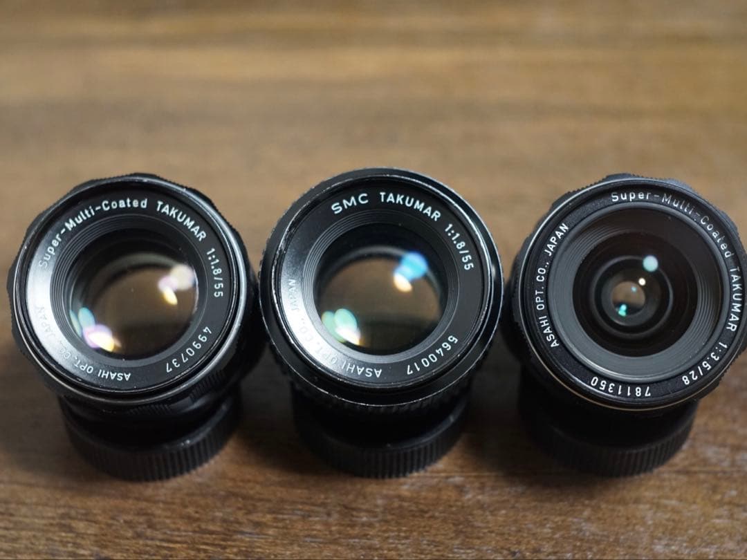 TAKUMAR 単焦点レンズ3本セット