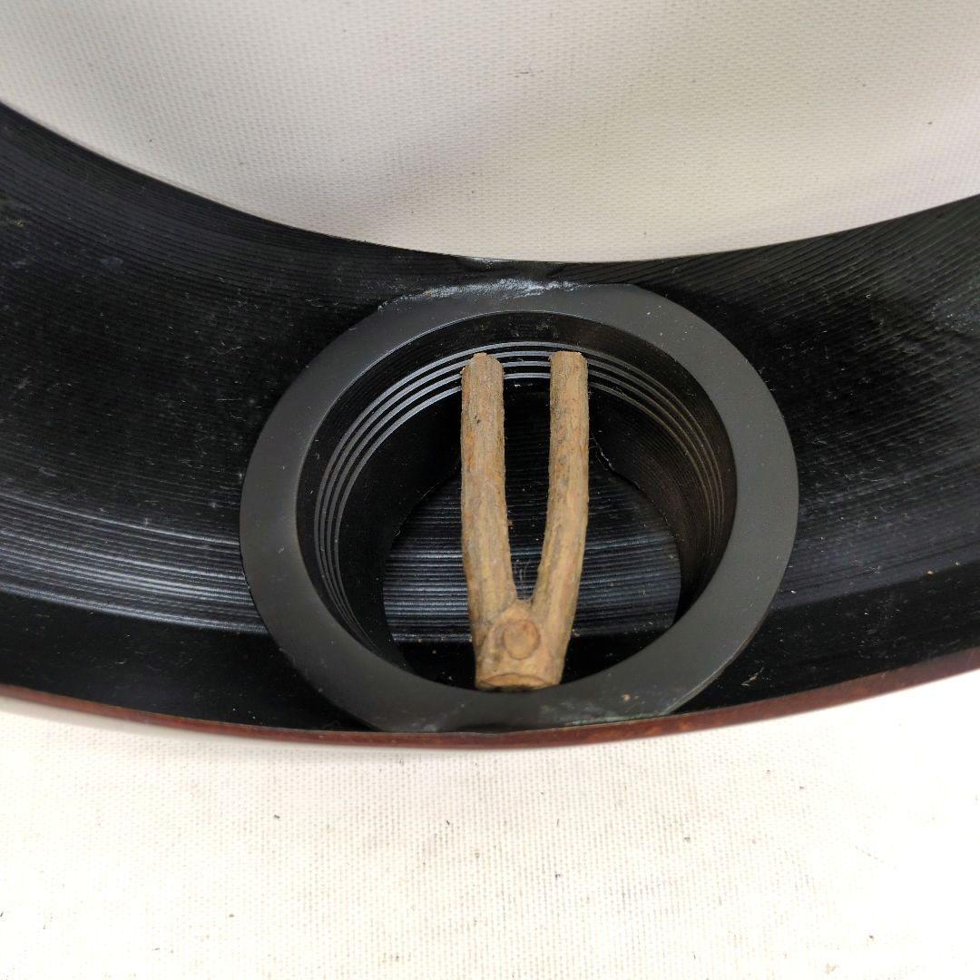 銅製花器　半月　池坊好み　池坊花器