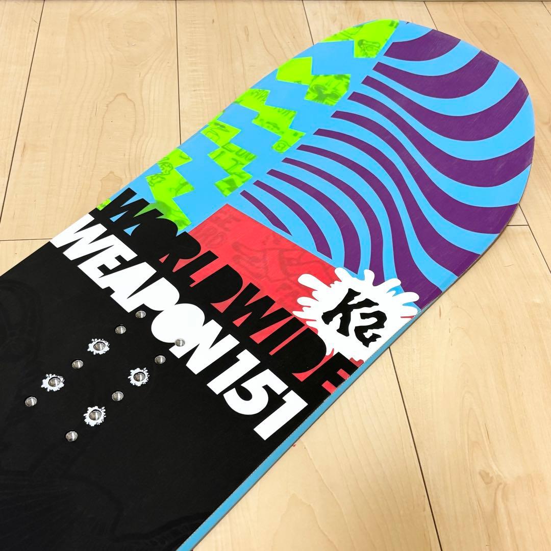 K2 WWW スノーボード 板 151cm ロッカー ツインチップ スノボ 美品