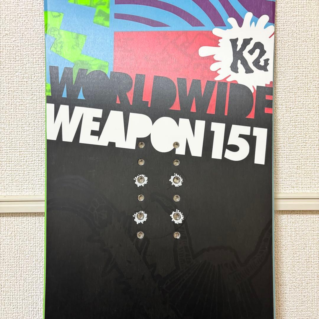K2 WWW スノーボード 板 151cm ロッカー ツインチップ スノボ 美品